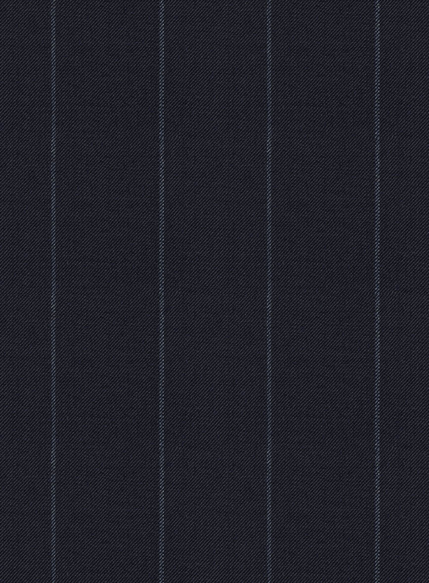 Reda Cashmere Blue Chalkstripe Wool Suit - StudioSuits