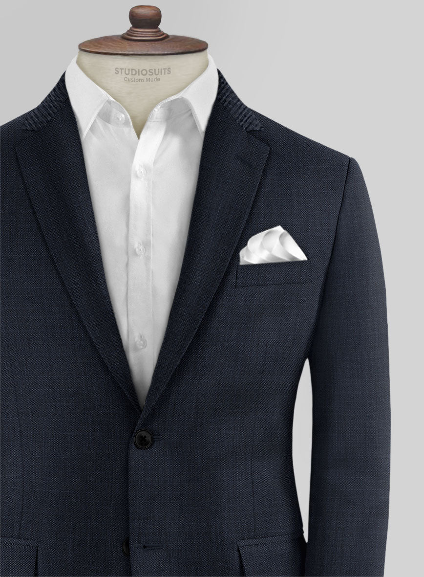 Reda Cashmere Blue Checks Wool Jacket - StudioSuits