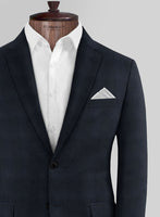 Reda Cashmere Blue Prince Of Wales Wool Jacket - StudioSuits