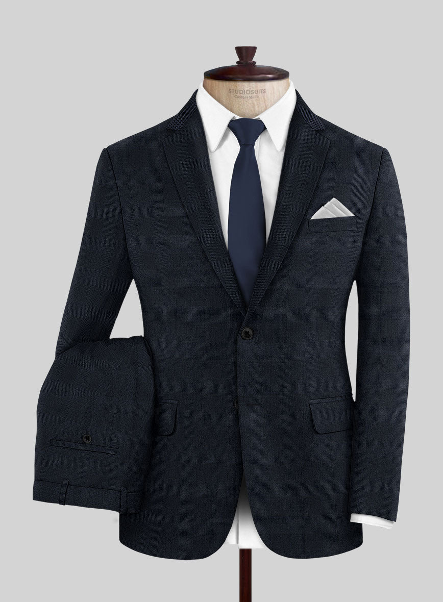 Reda Cashmere Blue Prince Of Wales Wool Suit - StudioSuits
