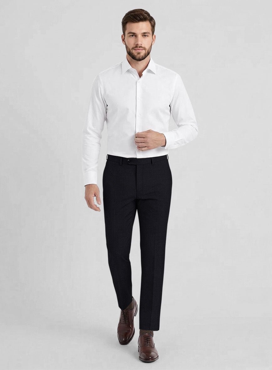 Reda Cashmere Blue Wool Pants - StudioSuits