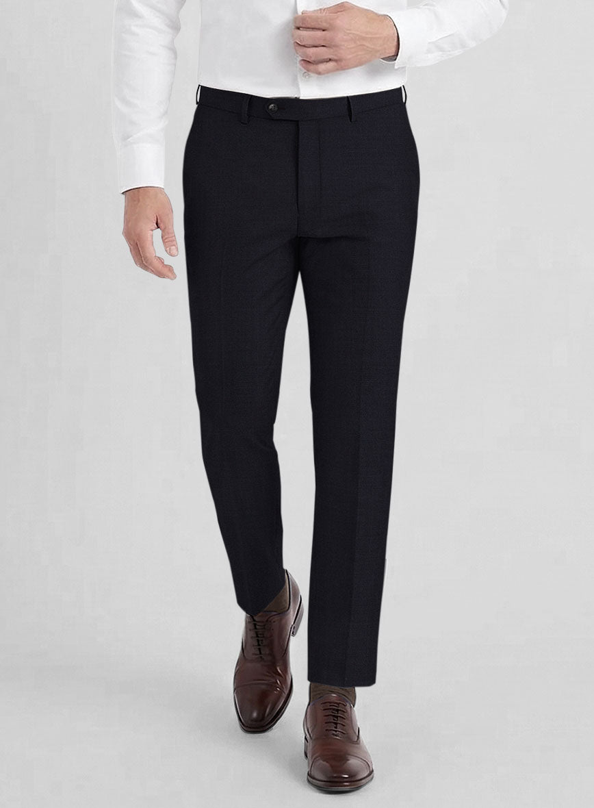 Reda Cashmere Blue Wool Pants - StudioSuits