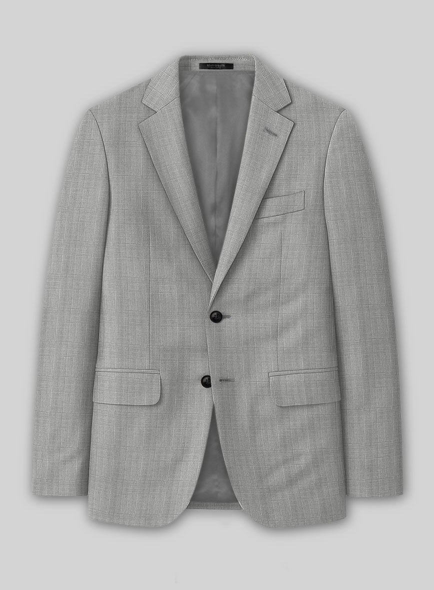Reda Cashmere BW Prince Of Wales Wool Suit - StudioSuits