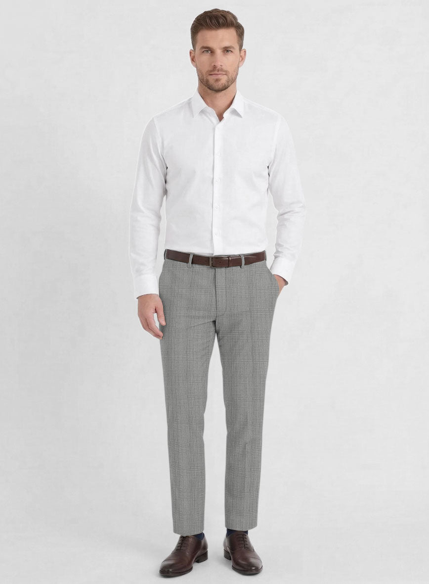Reda Cashmere BW Prince Of Wales Wool Pants - StudioSuits