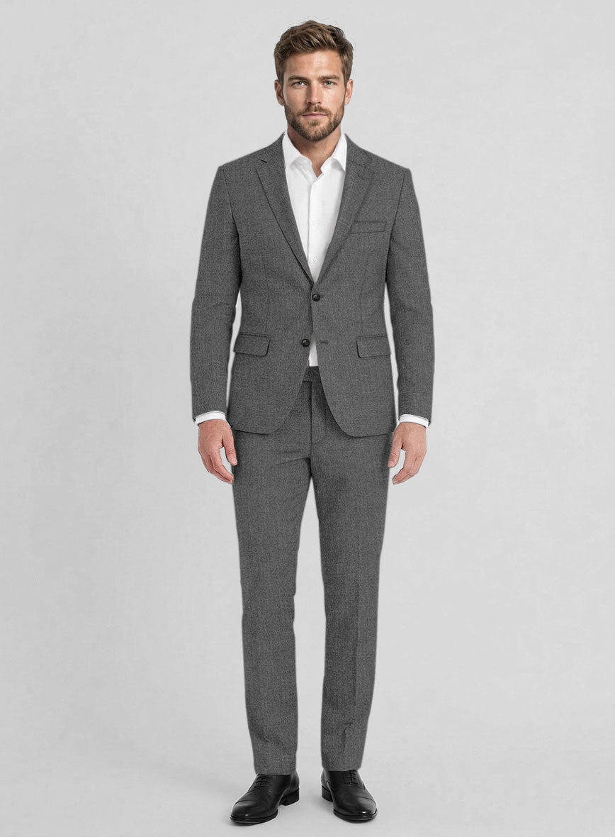 Reda Cashmere Mid Gray Wool Suit - StudioSuits