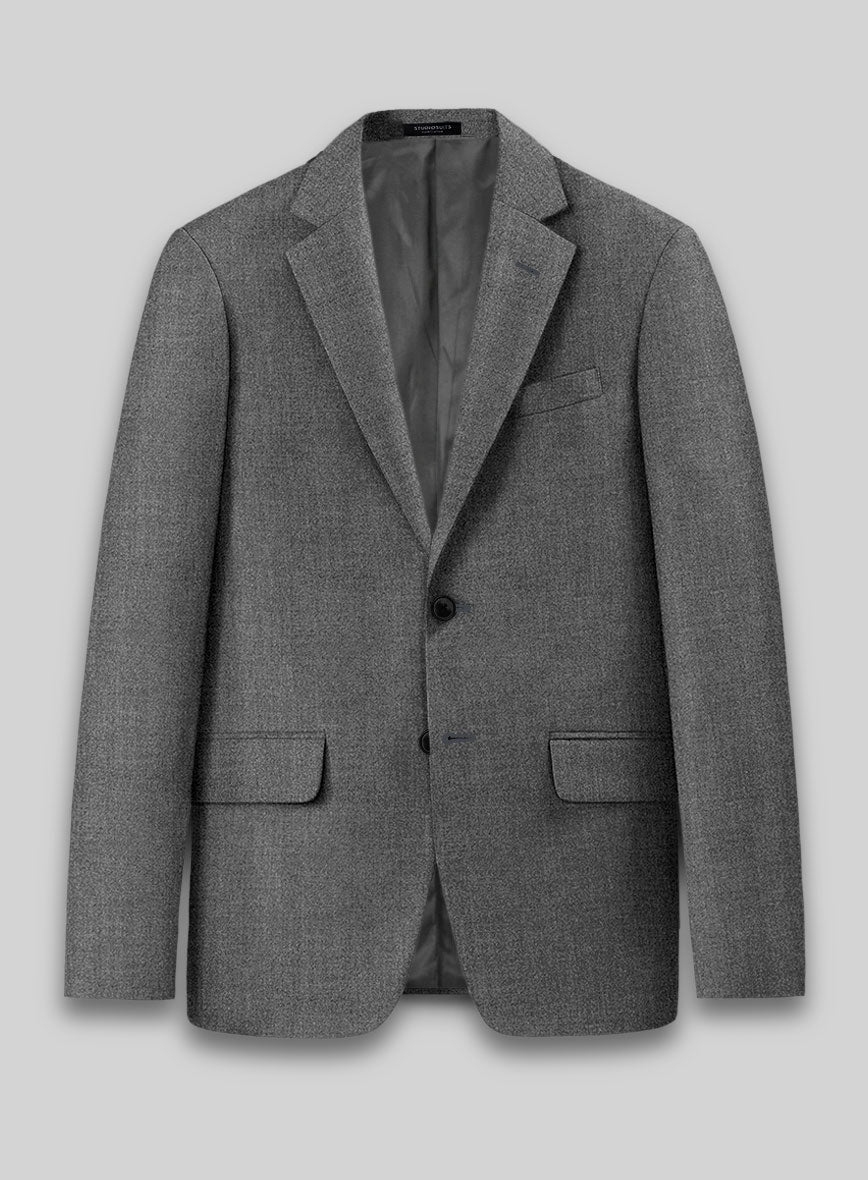 Reda Cashmere Mid Gray Wool Jacket - StudioSuits