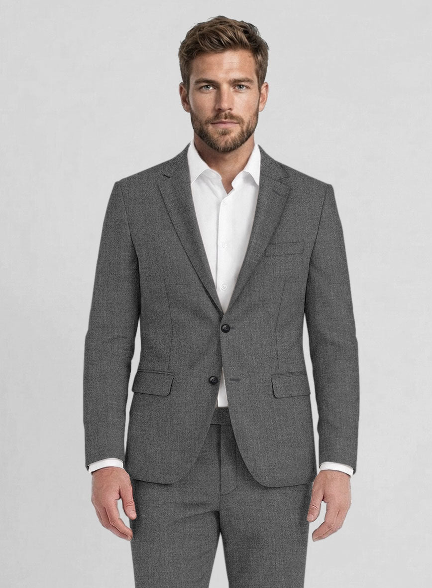 Reda Cashmere Mid Gray Wool Jacket - StudioSuits