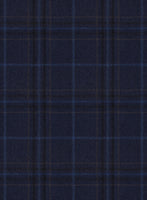 Reda Cavez Blue Checks Wool Jacket - StudioSuits
