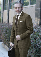 Reda Cebri Green Checks Wool Jacket - StudioSuits