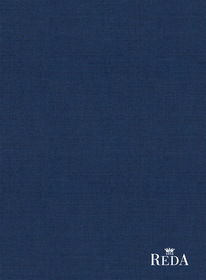 Reda Cobalt Blue Wool Pants - StudioSuits