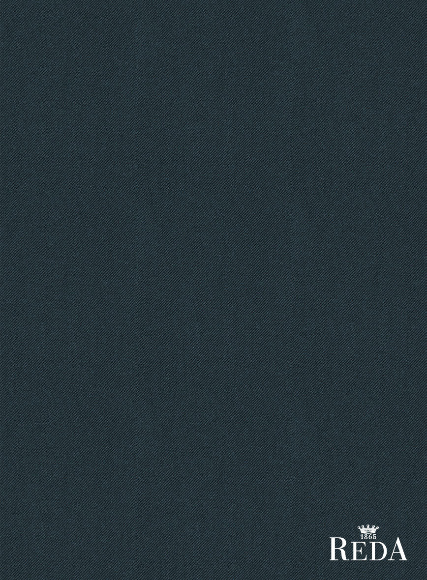 Reda Dark Teal Blue Wool Jacket - StudioSuits