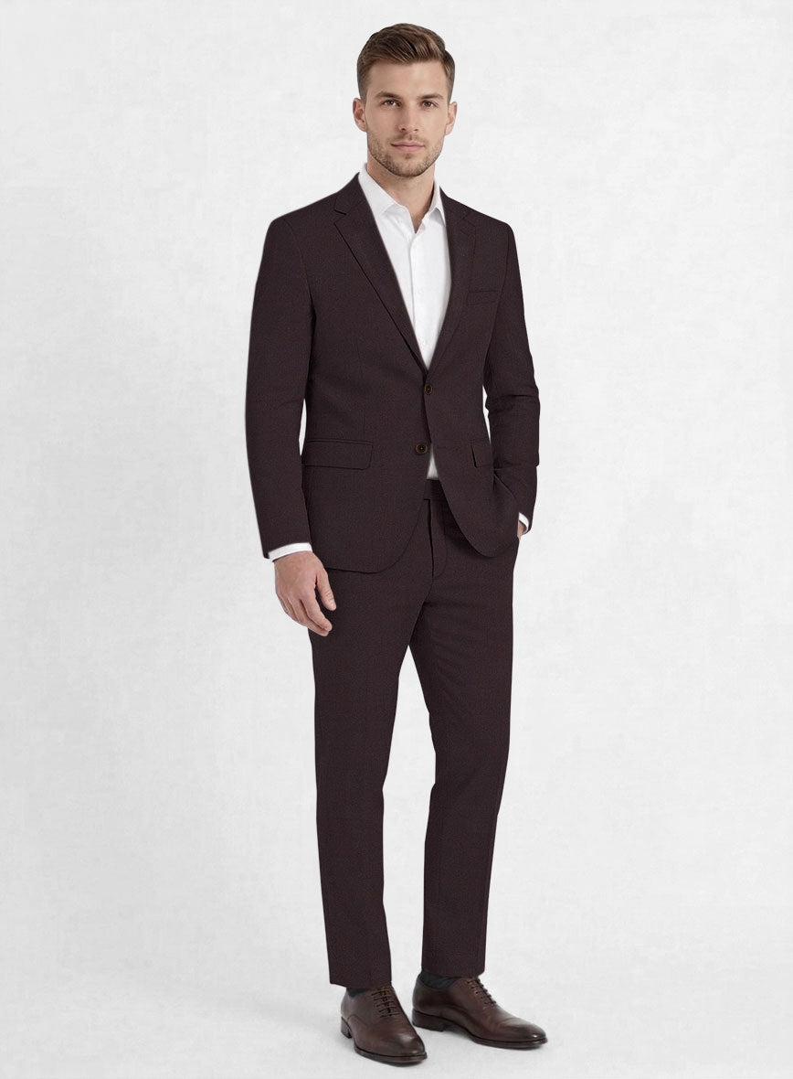 Reda Dark Wine Wool Suit - StudioSuits