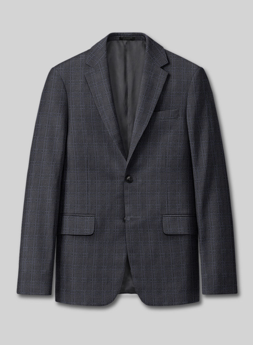 Reda Derta Gray Wool Jacket - StudioSuits