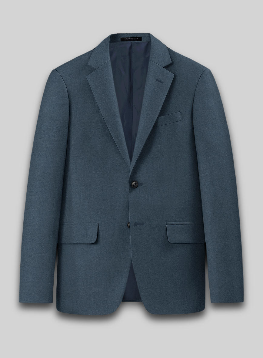 Reda Ebony Blue Wool Suit - StudioSuits