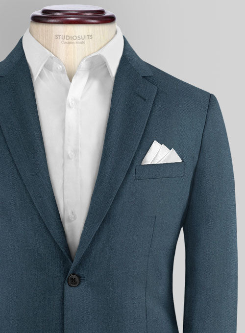 Reda Ebony Blue Wool Suit - StudioSuits