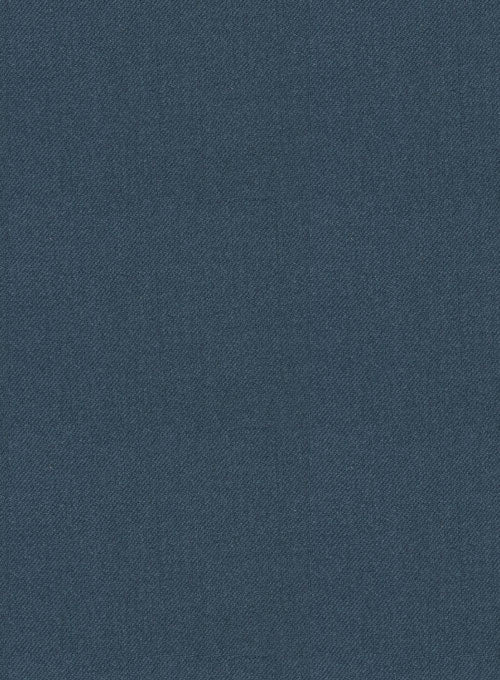 Reda Ebony Blue Wool Pants - StudioSuits