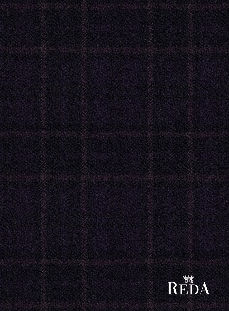 Reda Eralto Purple Checks Wool Jacket - StudioSuits