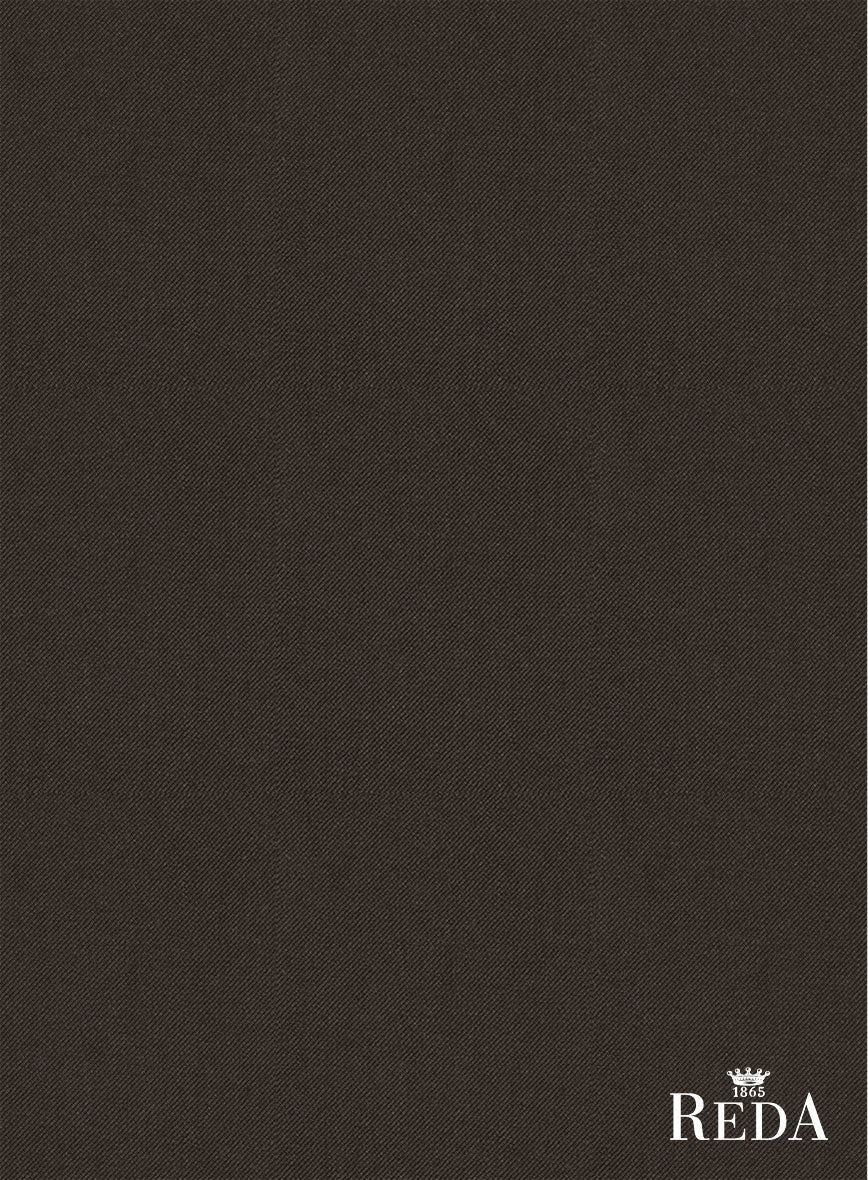 Reda Espresso Brown Wool Pants - StudioSuits
