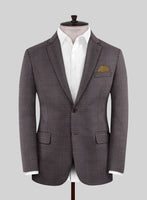 Reda Filibe Honey Comb Brown Wool Jacket - StudioSuits