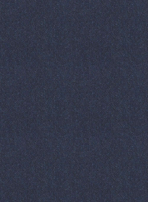 Reda Flannel Bont Blue Wool Pants - StudioSuits