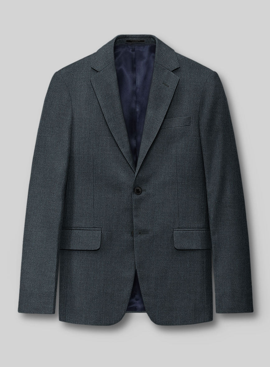 Reda Flexo Bond Blue Wool Jacket - StudioSuits