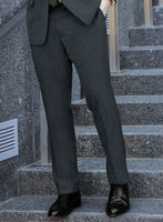 Reda Flexo Bond Blue Wool Pants - StudioSuits