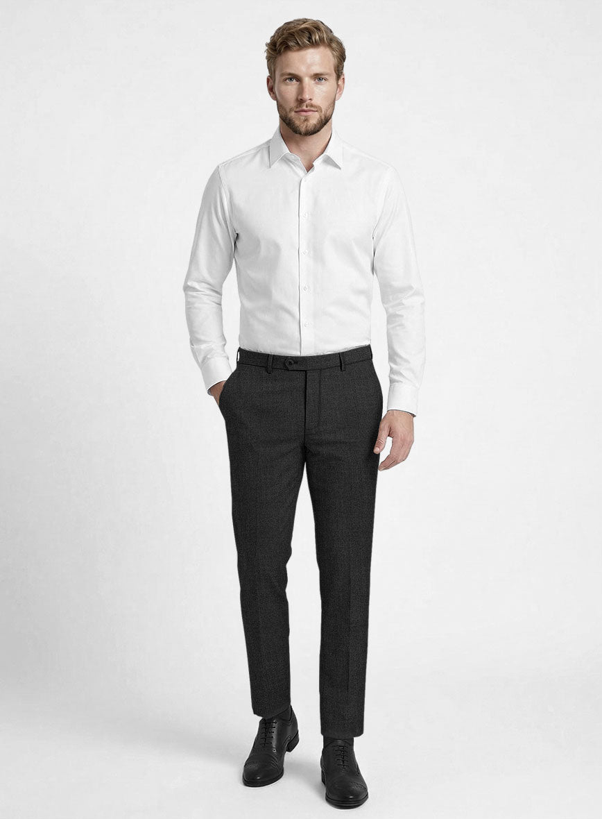Reda Flexo Charcoal Wool Suit - StudioSuits