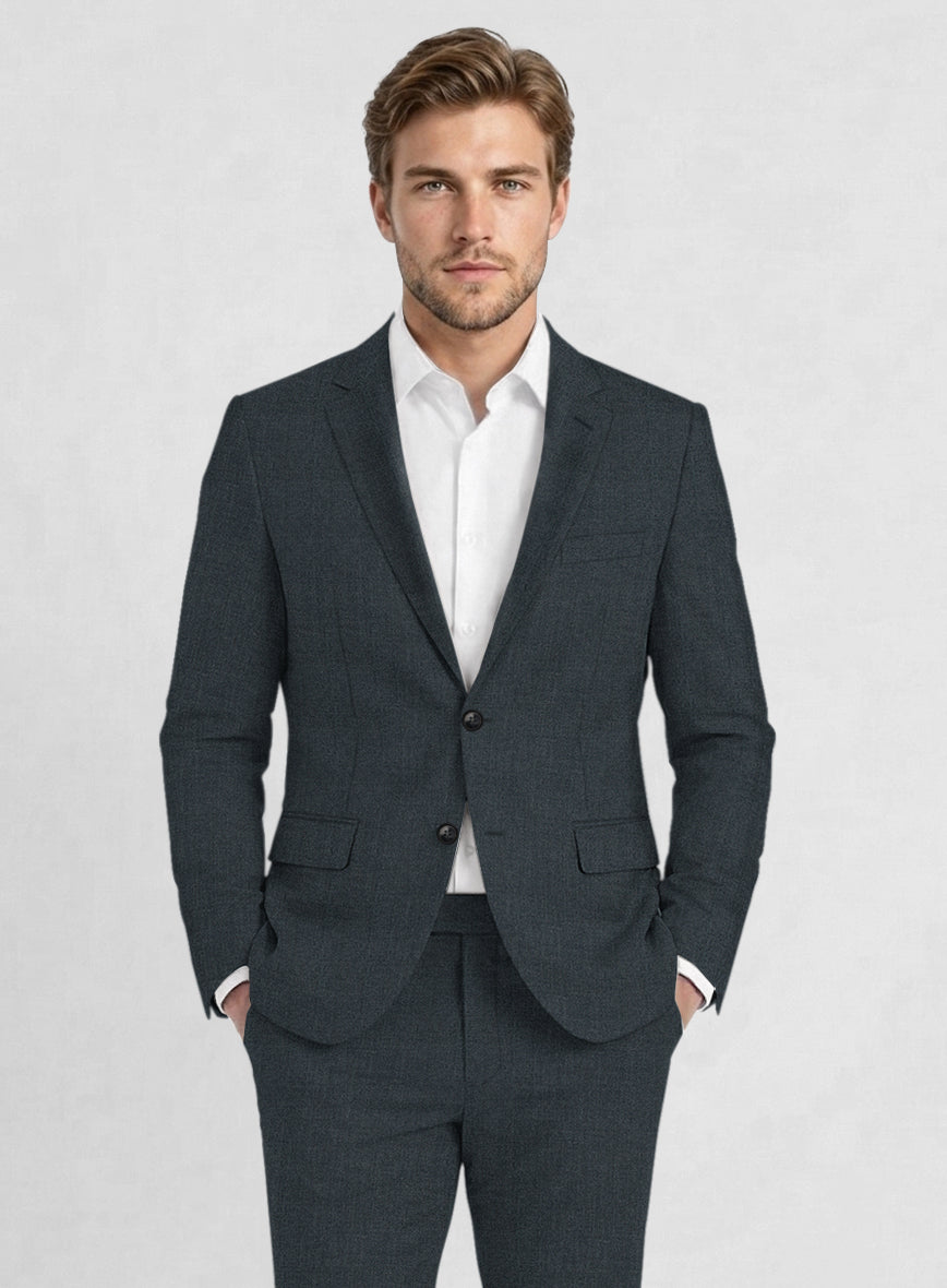 Reda Flexo Cosmic Blue Wool Jacket - StudioSuits