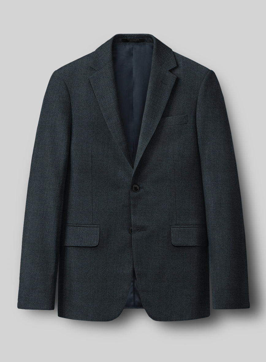 Reda Flexo Cosmic Blue Wool Jacket - StudioSuits