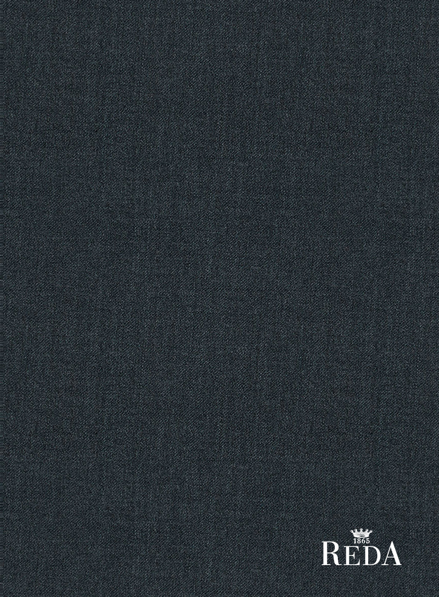 Reda Flexo Cosmic Blue Wool Pants - StudioSuits