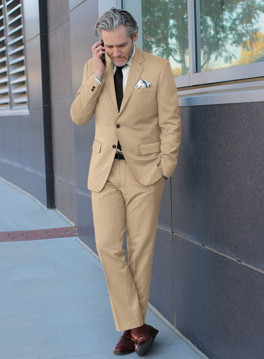 Reda Flexo Dark Beige Suit - StudioSuits