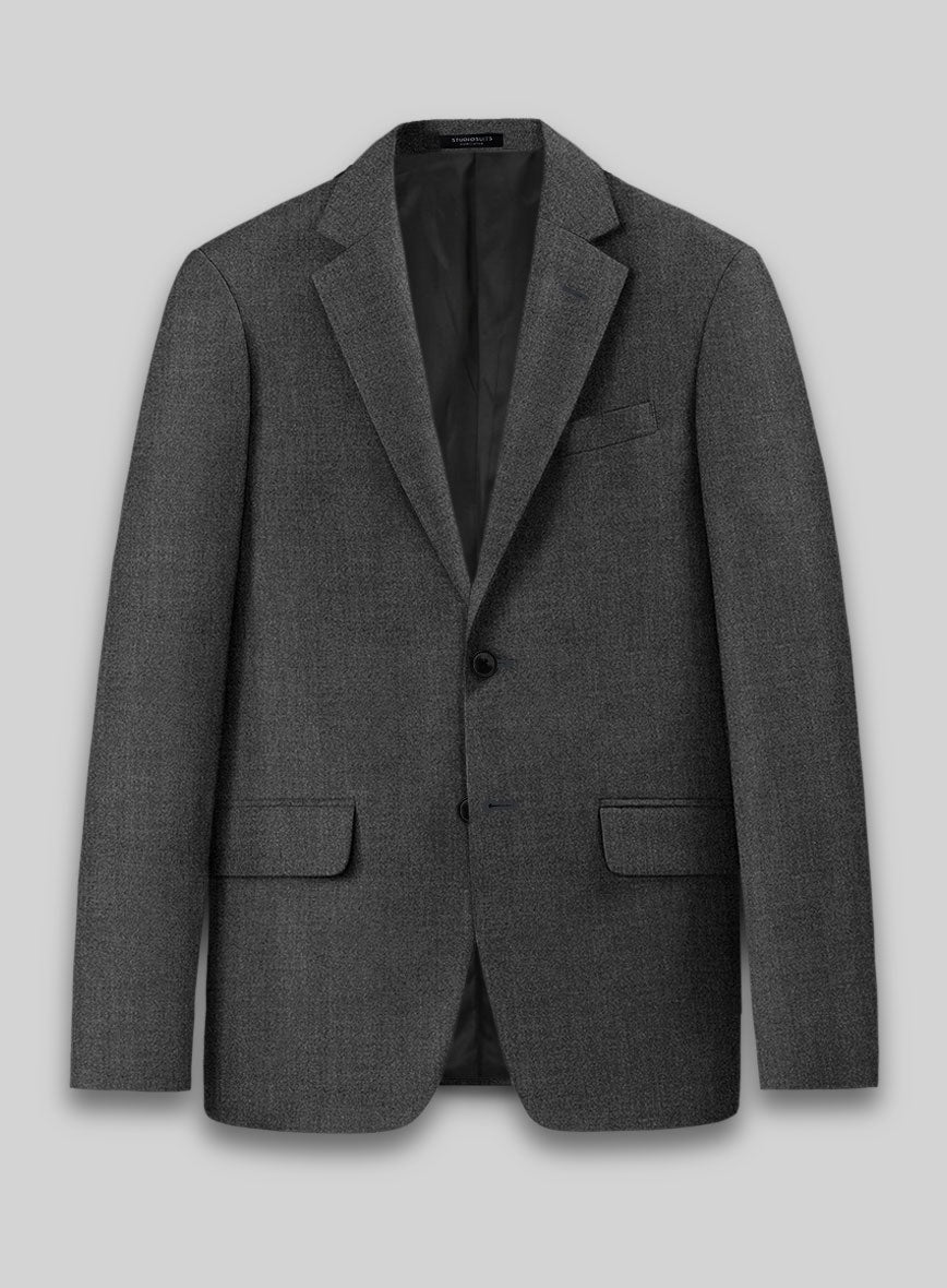 Reda Flexo Dark Gray Wool Suit - StudioSuits