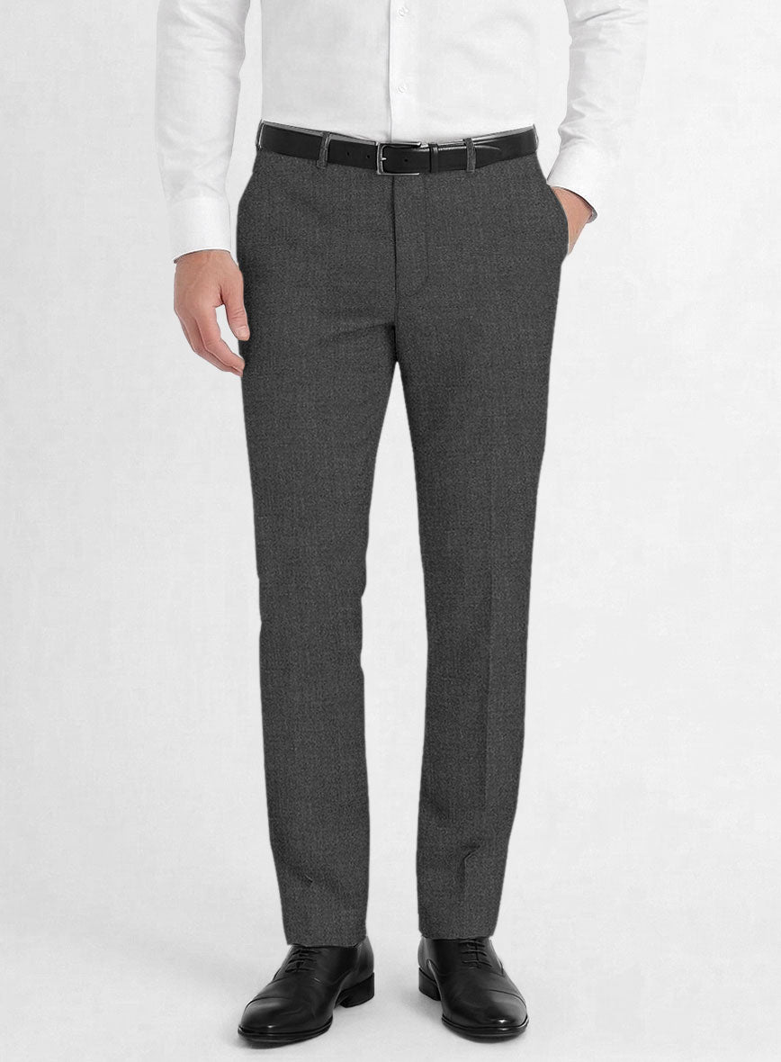 Reda Flexo Dark Gray Wool Suit - StudioSuits