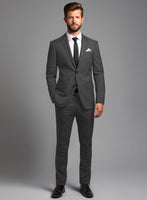 Reda Flexo Dark Gray Wool Suit - StudioSuits
