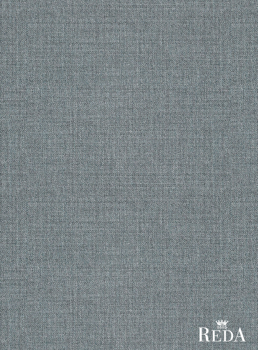 Reda Flexo Gray Blue Wool Pants - StudioSuits