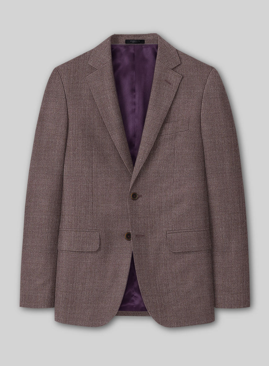 Reda Flexo Mauve Wool Jacket - StudioSuits