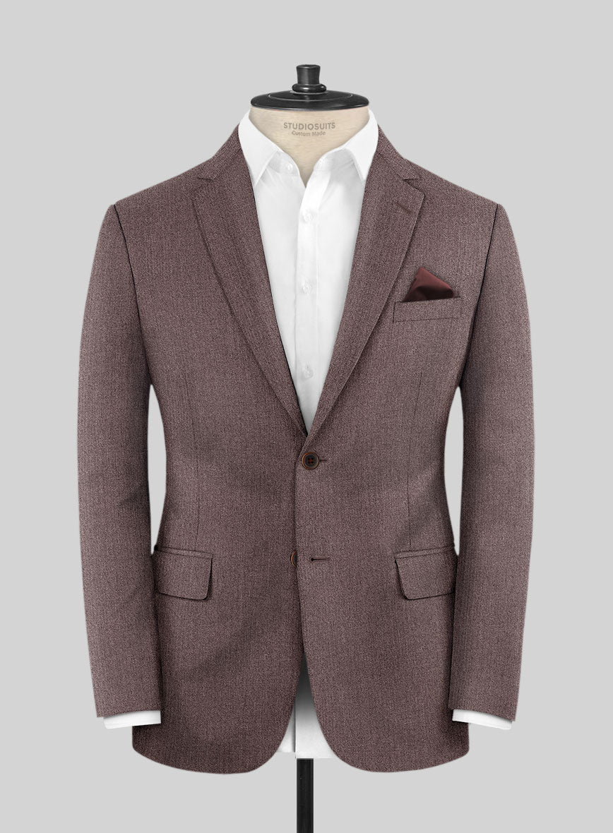 Reda Flexo Mauve Wool Jacket - StudioSuits