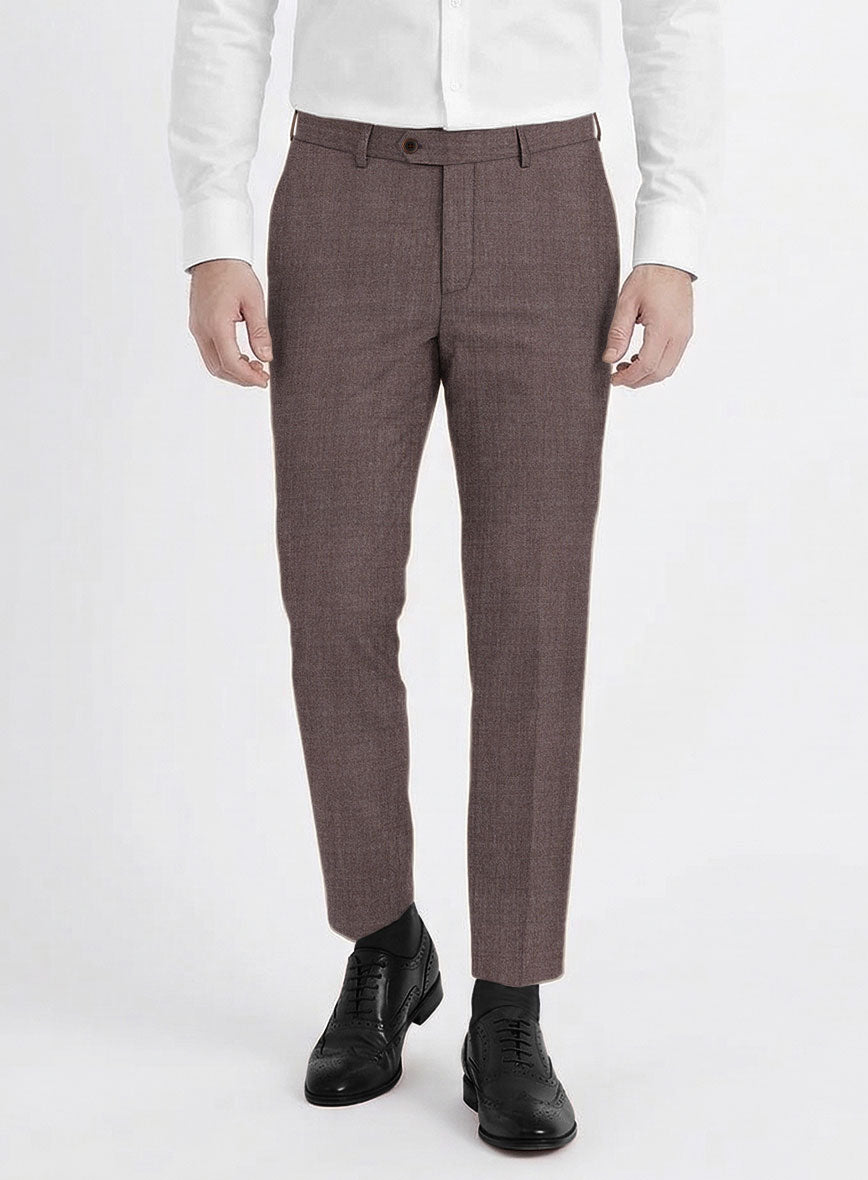 Reda Flexo Mauve Wool Pants - StudioSuits