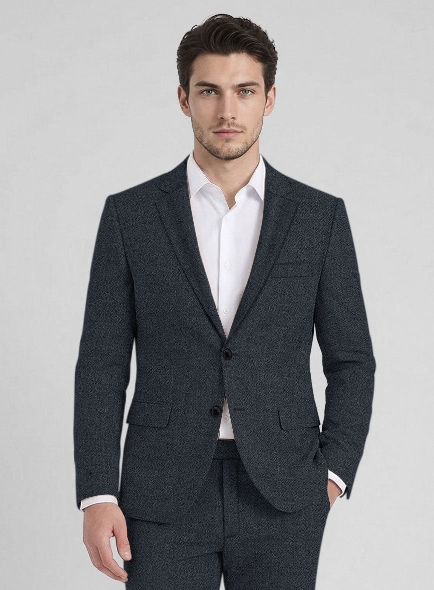 Reda Flexo Regal Blue Wool Jacket - StudioSuits
