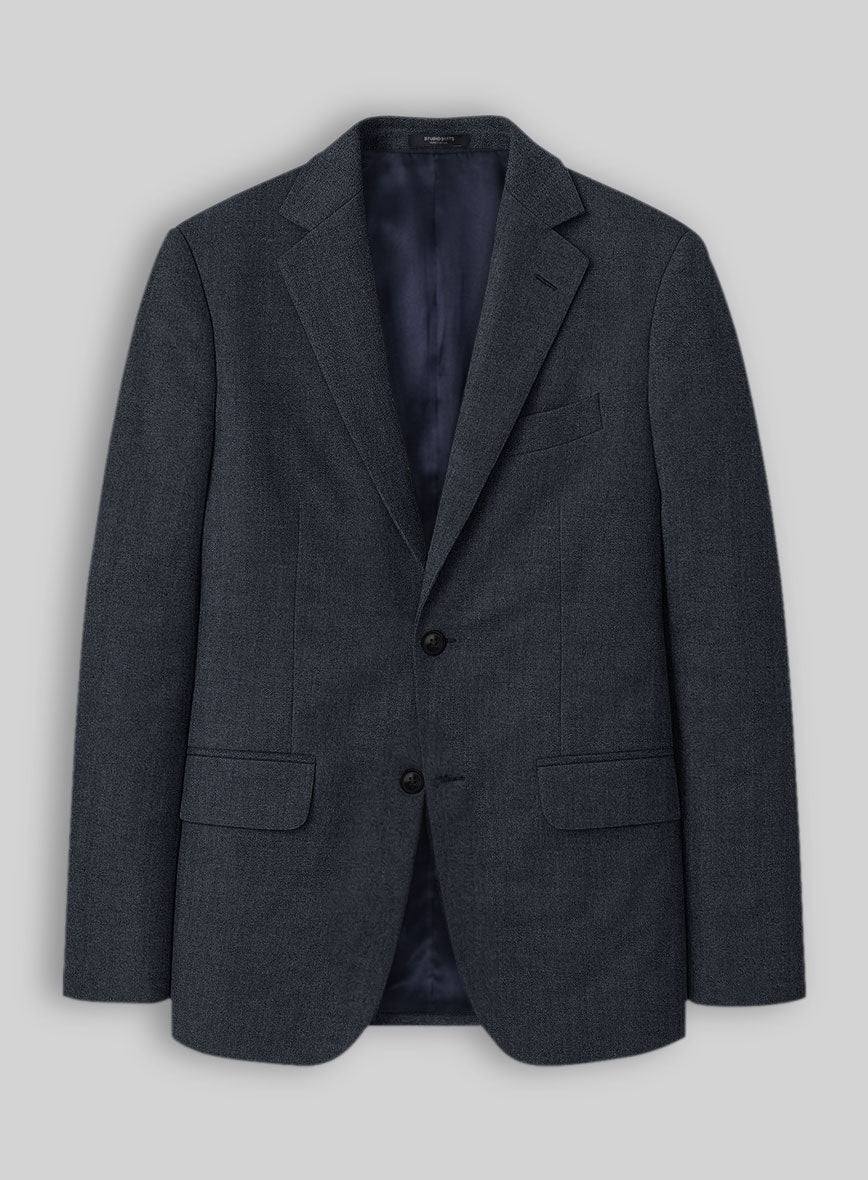 Reda Flexo Regal Blue Wool Jacket - StudioSuits