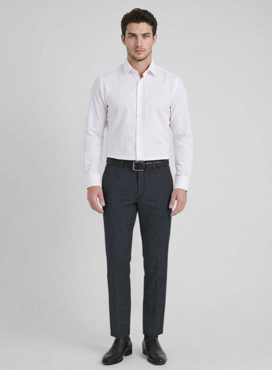 Reda Flexo Regal Blue Wool Pants - StudioSuits
