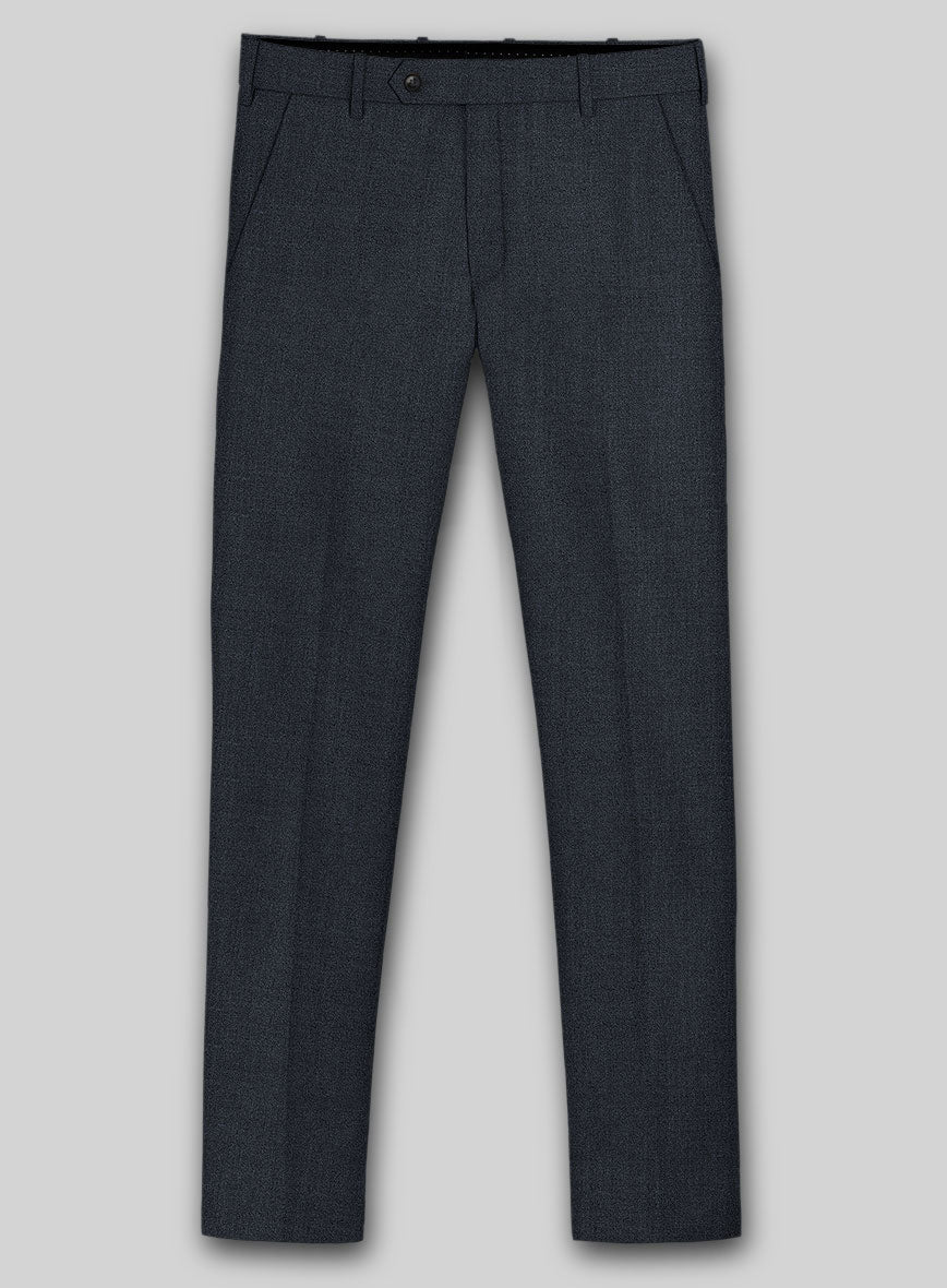 Reda Flexo Regal Blue Wool Pants - StudioSuits