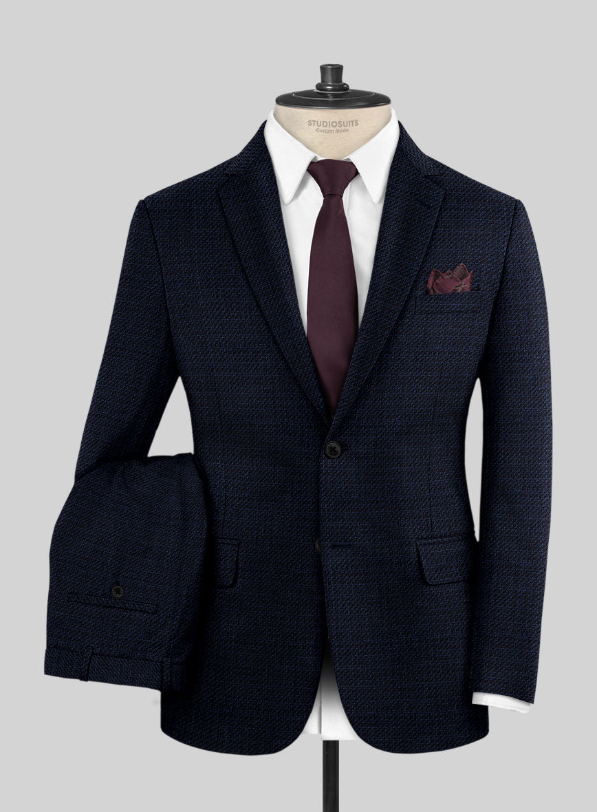 Reda Floura Blue Wool Suit - StudioSuits