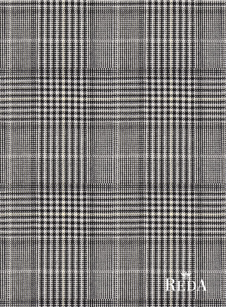 Reda Galie Gray Checks Wool Jacket - StudioSuits