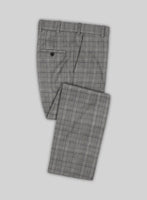 Reda Galie Gray Checks Wool Pants - StudioSuits