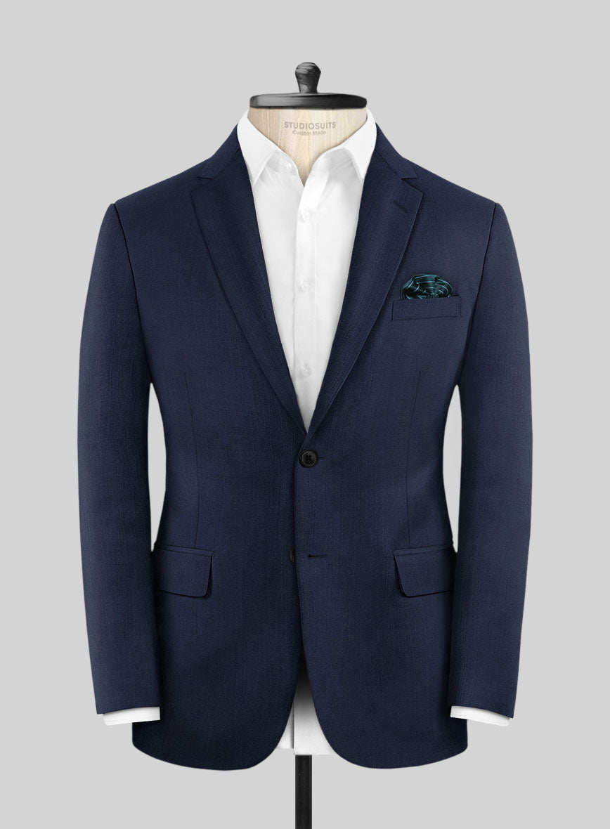 Reda Gem Blue Pure Wool Jacket - StudioSuits