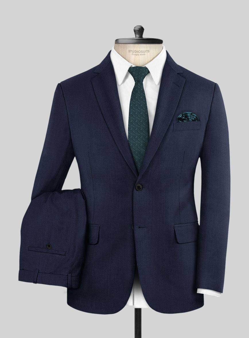 Reda Gem Blue Pure Wool Suit - StudioSuits