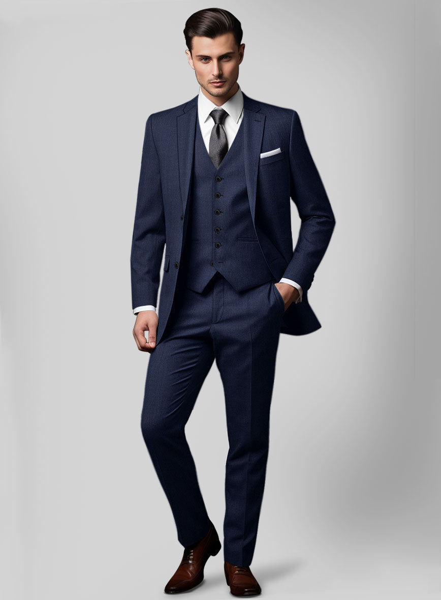 Reda Gem Blue Pure Wool Suit – StudioSuits