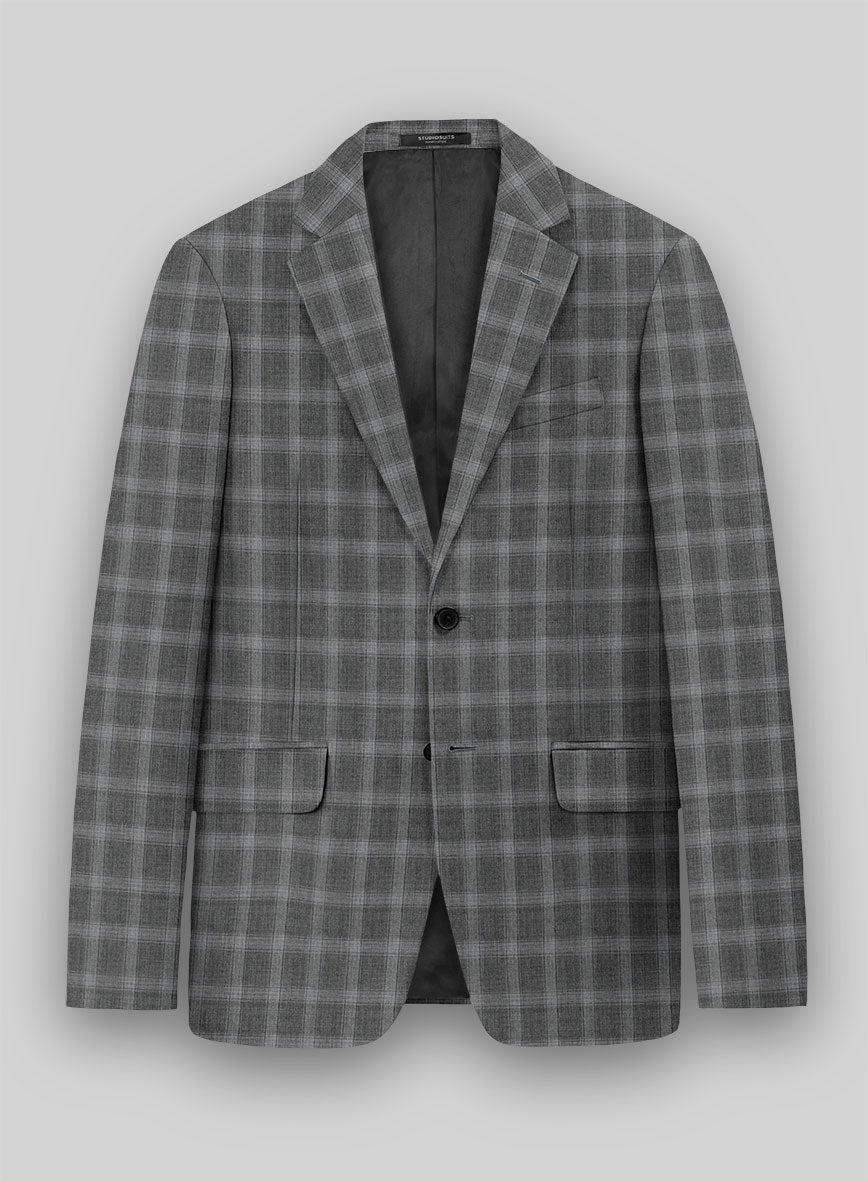 Reda Hirso Gray Wool Jacket - StudioSuits