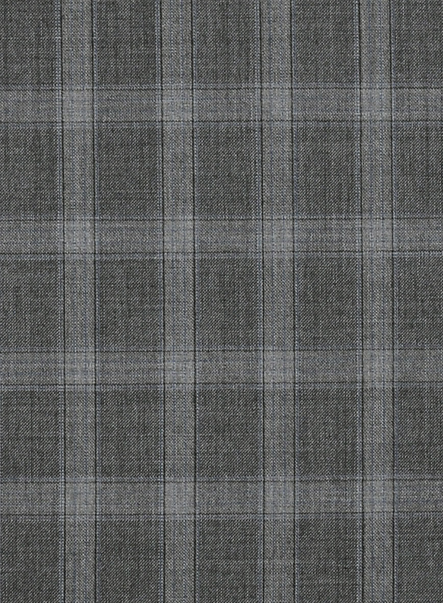 Reda Hirso Gray Wool Pants - StudioSuits